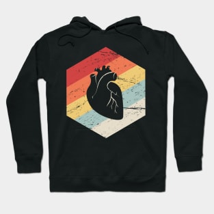 Retro Vintage Heart Doctor Cardiologist Hoodie